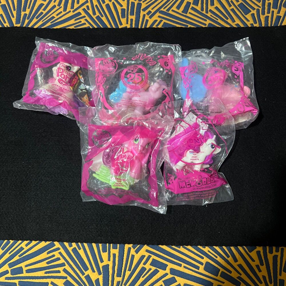5 My Little Pony Happy Meal Toys McDonalds MCD Kids Girls MLP New